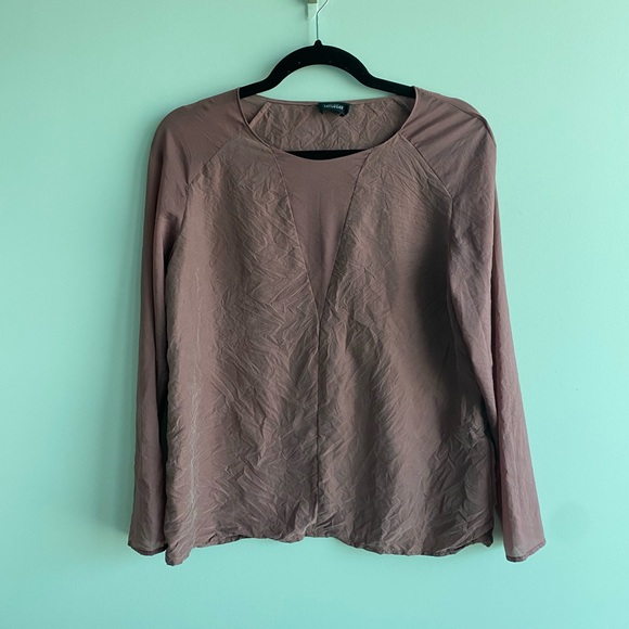 Kate Spade Saturday Mauve Saturday Silk Blouse - Picture 2 of 5